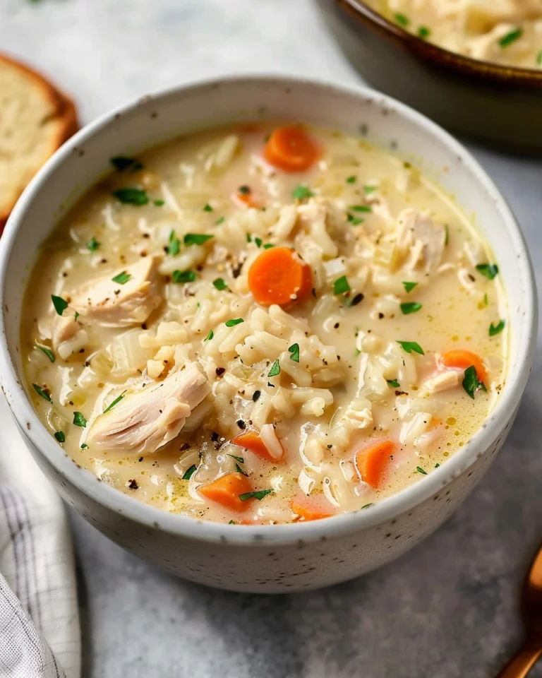 Creamy Chicken and Rice Soup