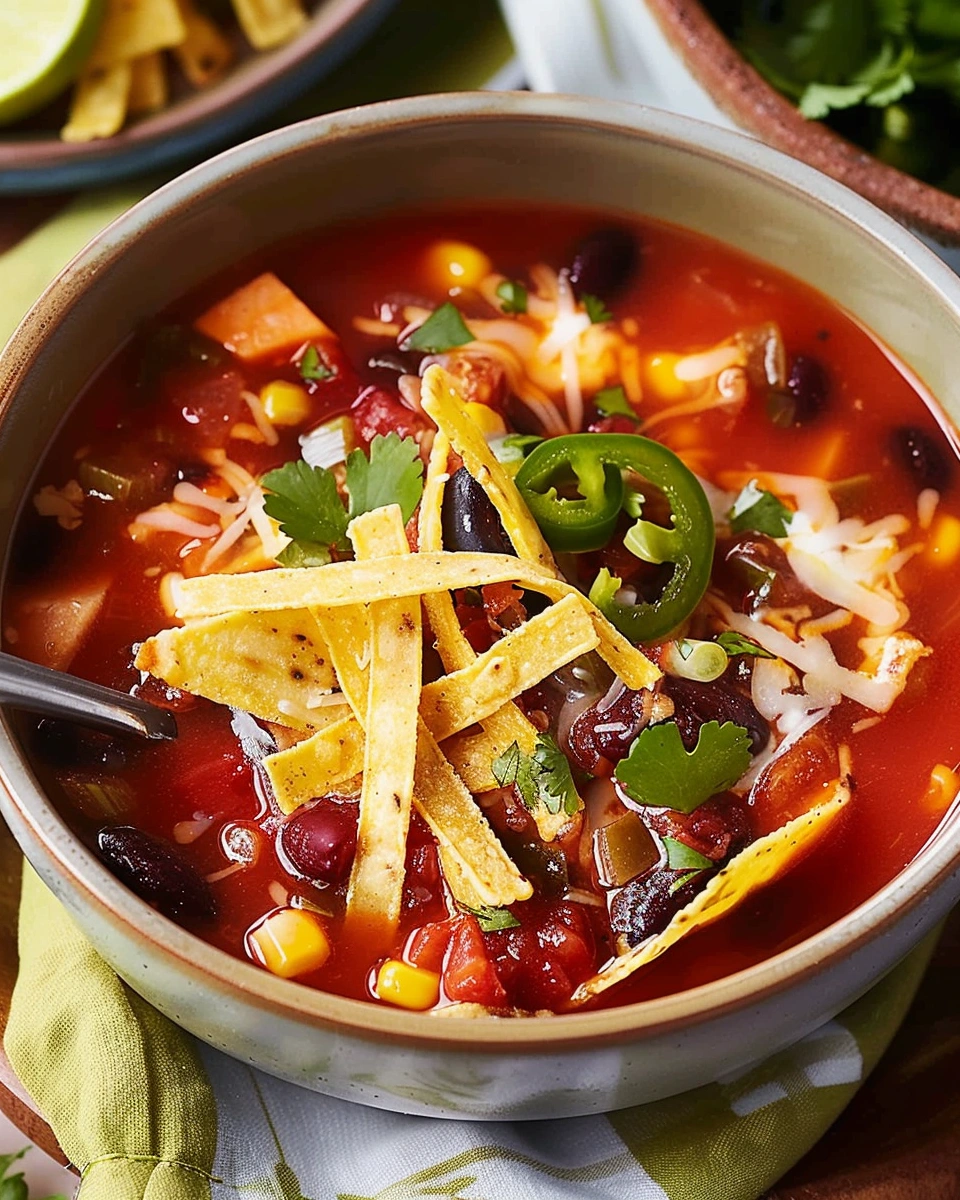 Vegetarian Tortilla Soup