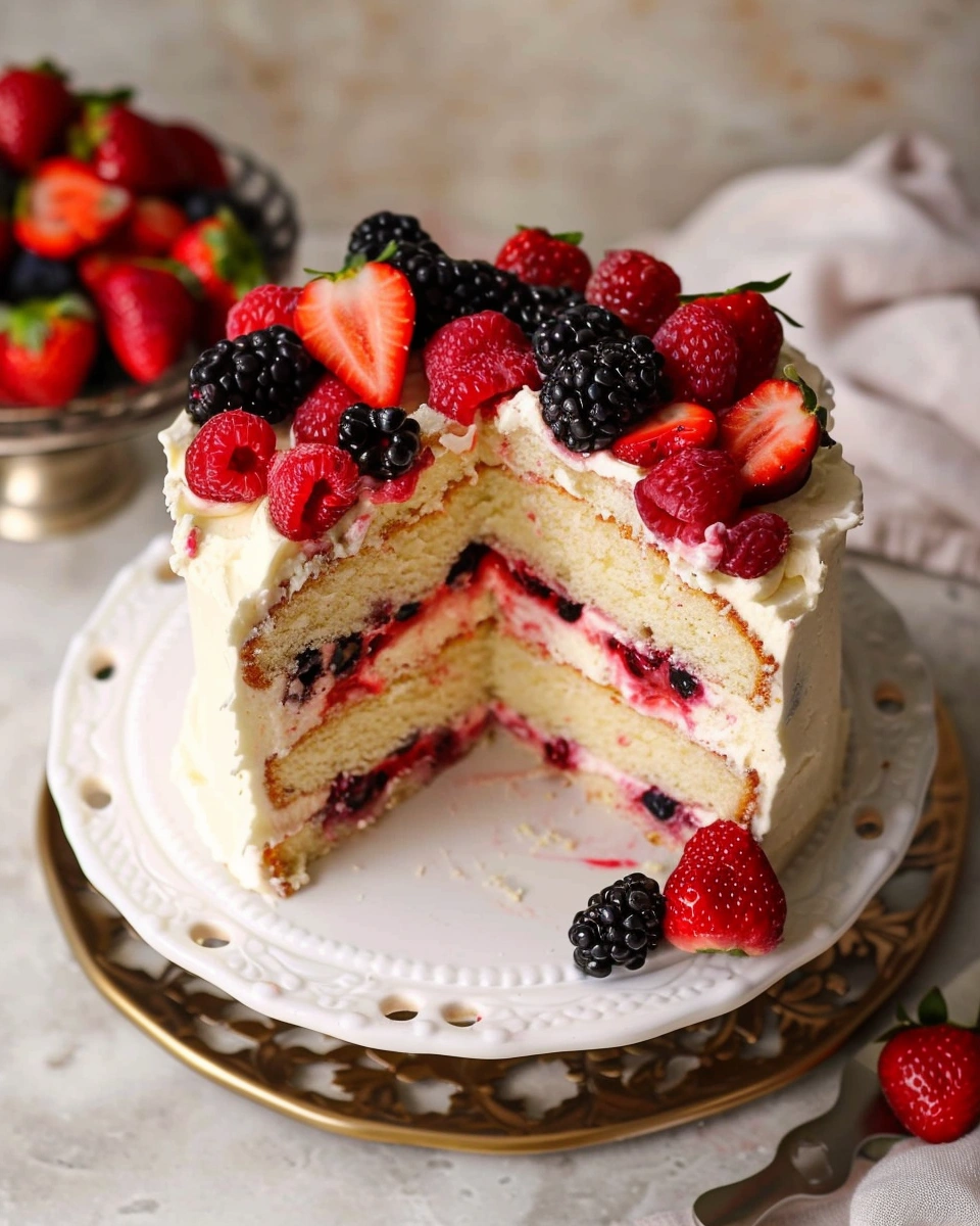 Berry Chantilly Cake
