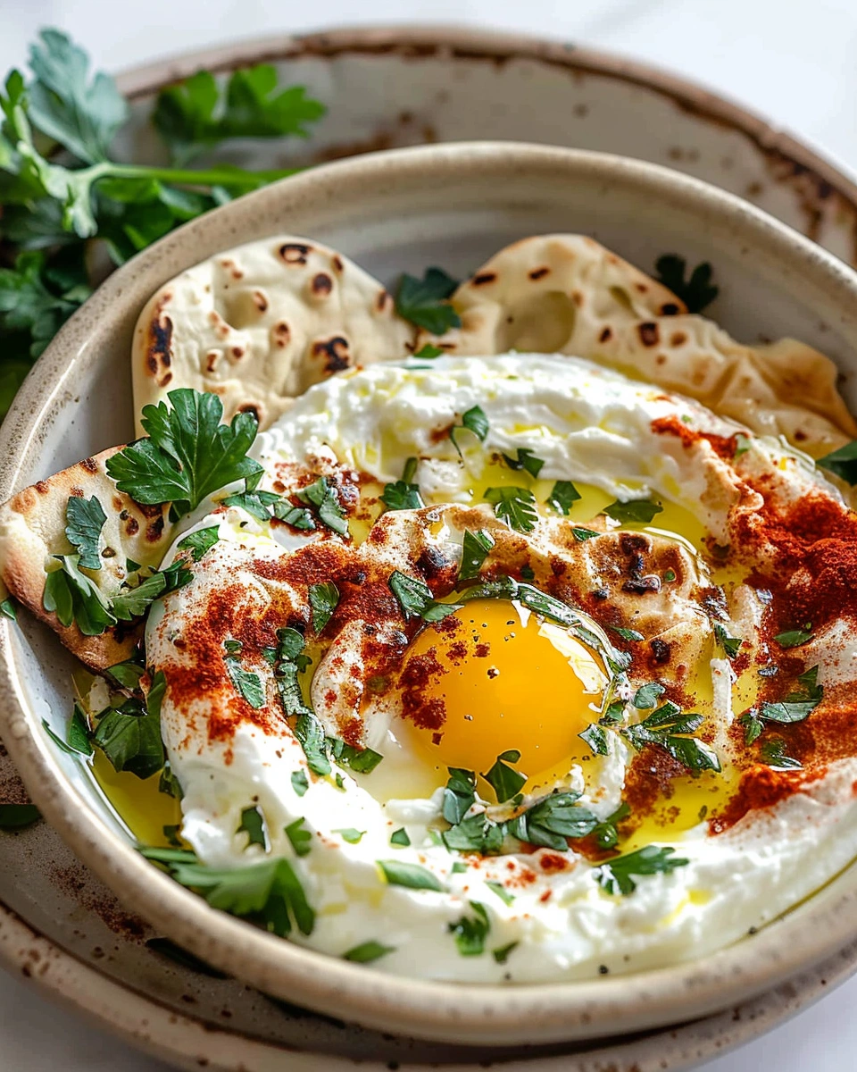 Cilbir (Turkish Eggs in Yogurt)