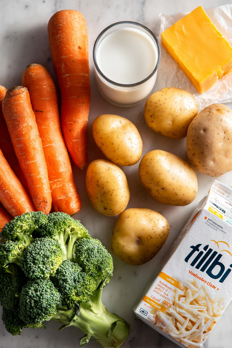 Creamy Vegetable Soup Ingredients