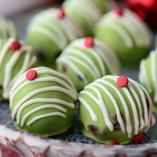 No-Bake Grinch Oreo Truffles Recipe