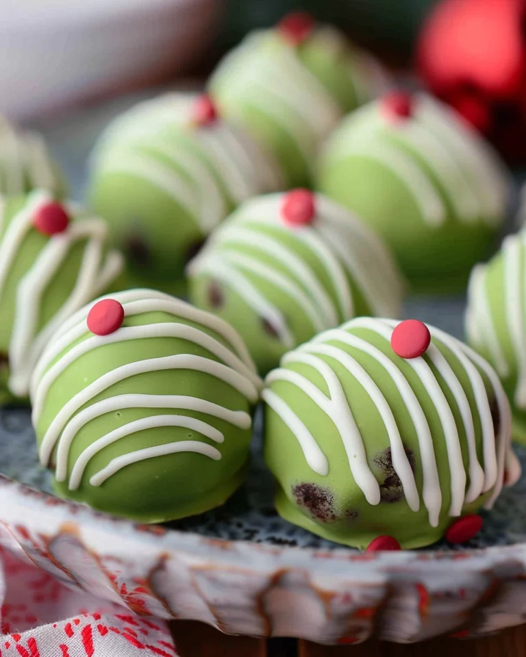 No-Bake Grinch Oreo Truffles Recipe
