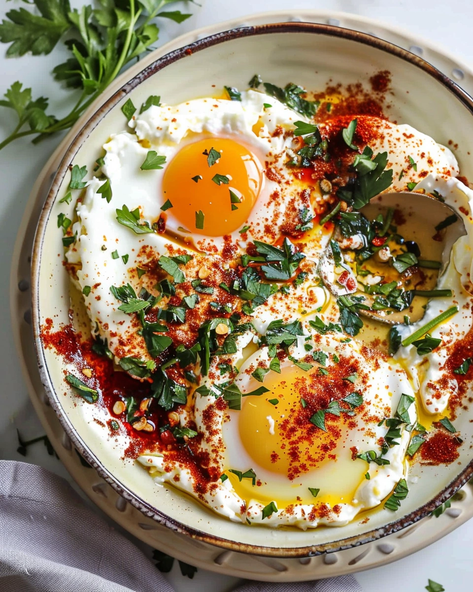 Cilbir (Turkish Eggs in Yogurt)