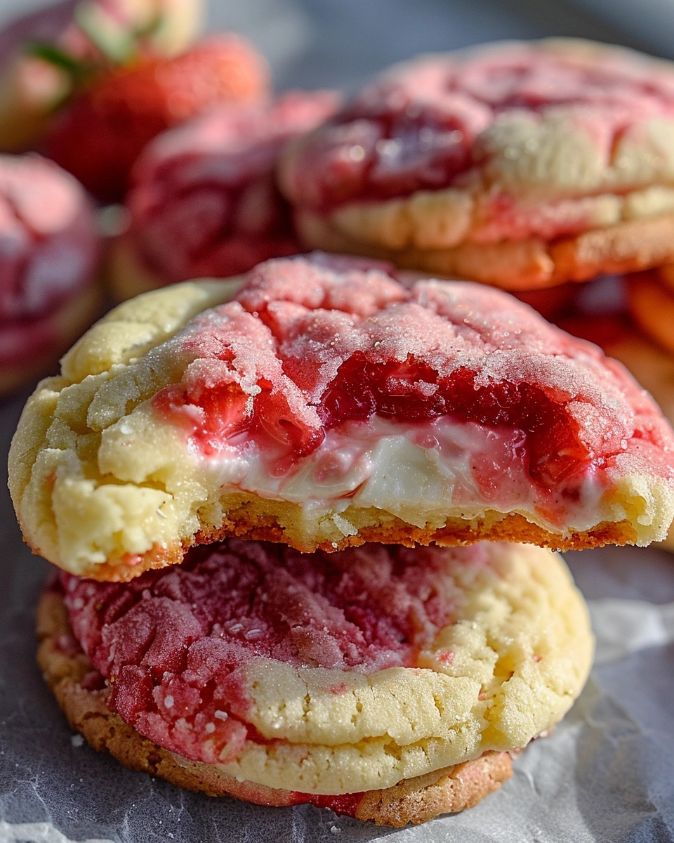 Strawberry Cheesecake Cookies