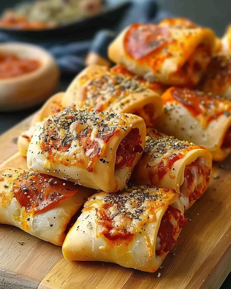 High Protein Pepperoni Pizza Rolls