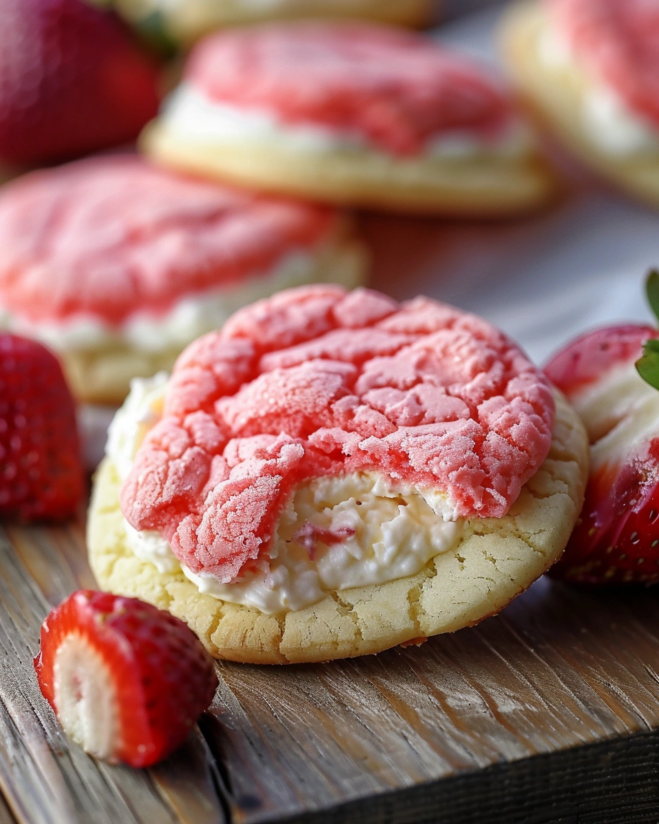 Strawberry Cheesecake Cookies