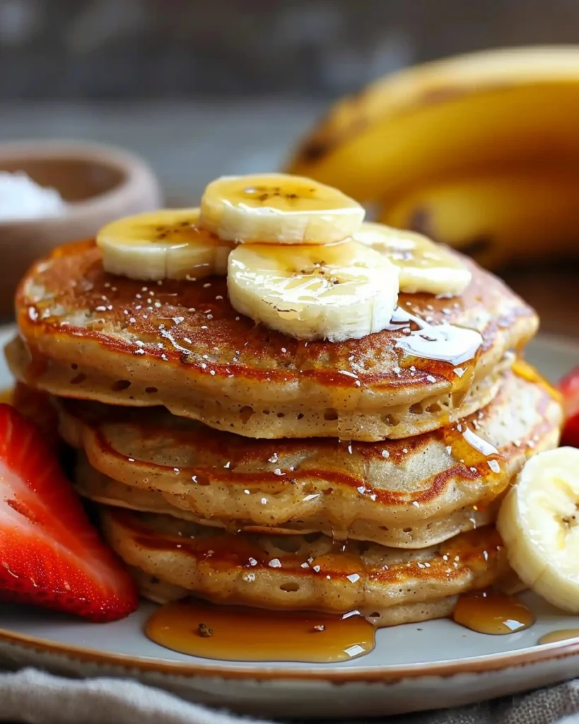 3 Ingredient Banana Oatmeal Pancakes Recipe