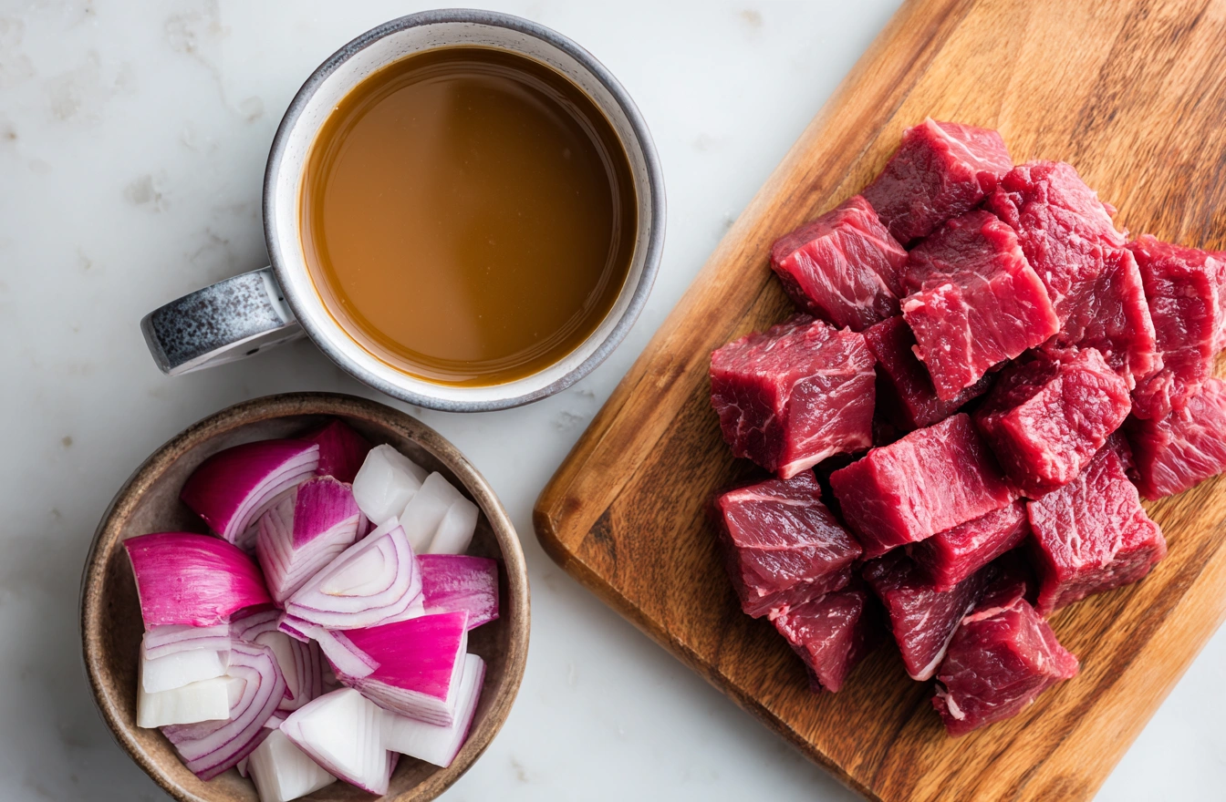 Crockpot Beef Tips Ingredients