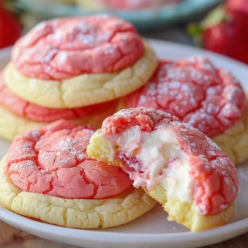 Strawberry Cheesecake Cookies