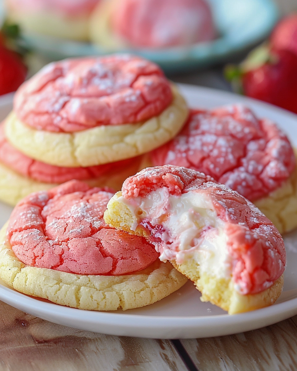 Strawberry Cheesecake Cookies