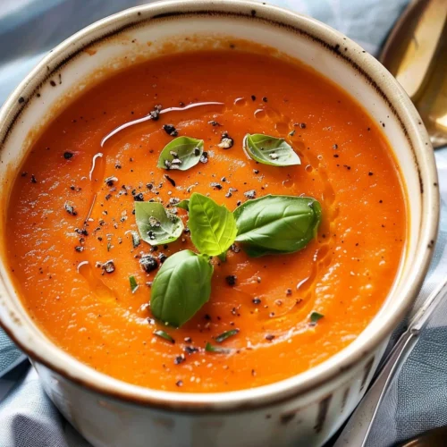 Winter Creamy Tomato Soup (Canned Tomatoes)