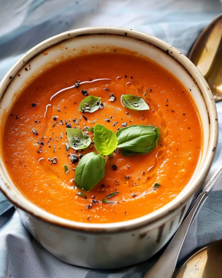 Winter Creamy Tomato Soup (Canned Tomatoes)