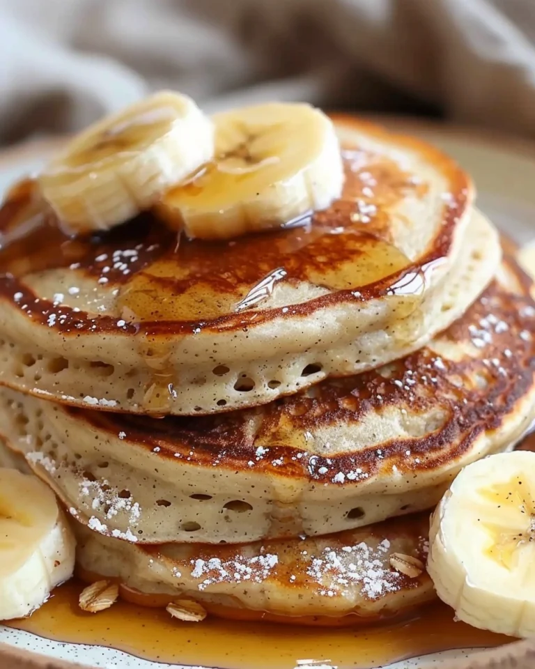 3 Ingredient Banana Oatmeal Pancakes Recipe