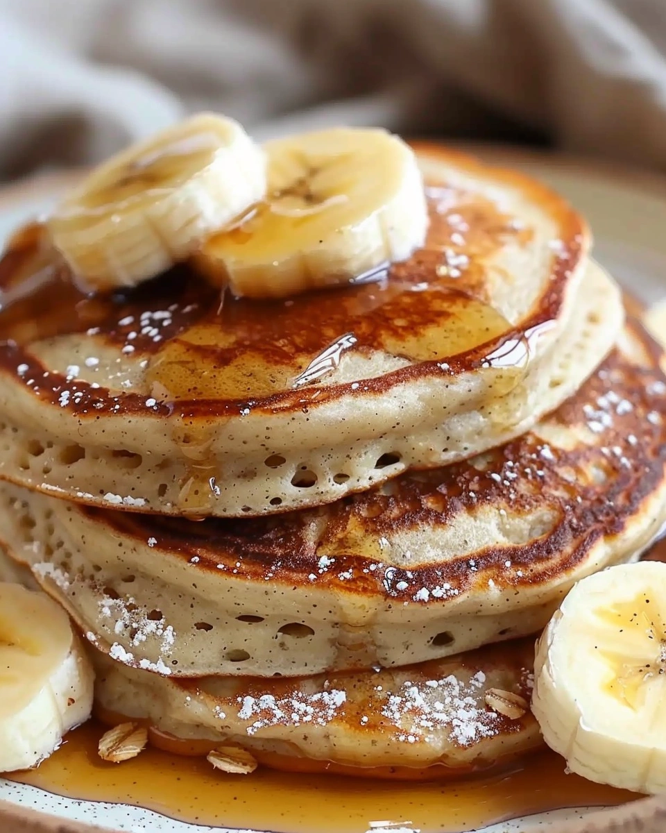3 Ingredient Banana Oatmeal Pancakes Recipe