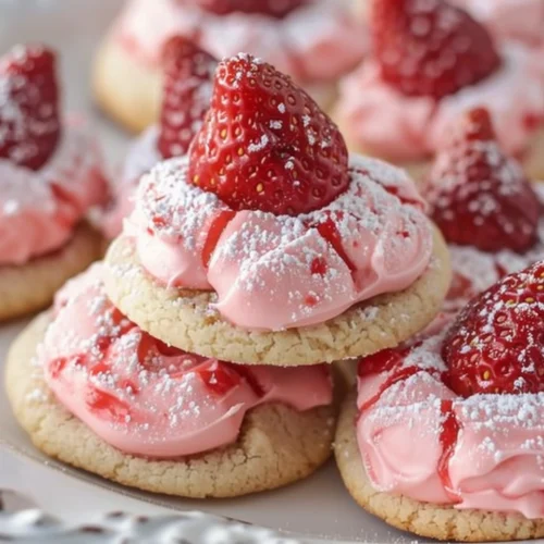 Strawberry Kiss Cookies