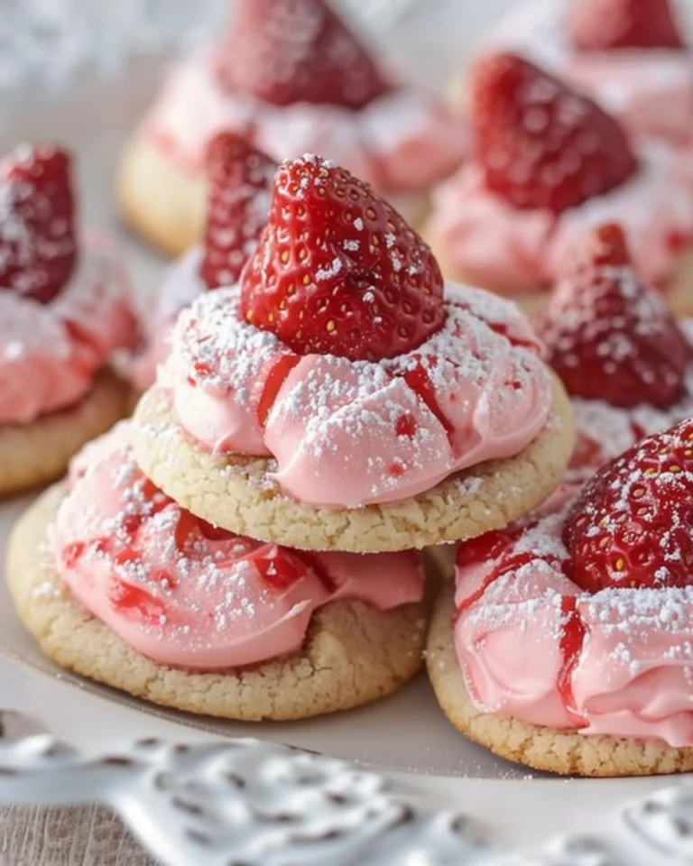 Strawberry Kiss Cookies
