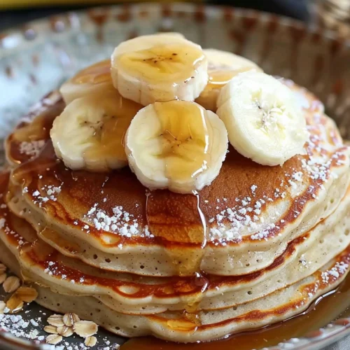 3 Ingredient Banana Oatmeal Pancakes Recipe