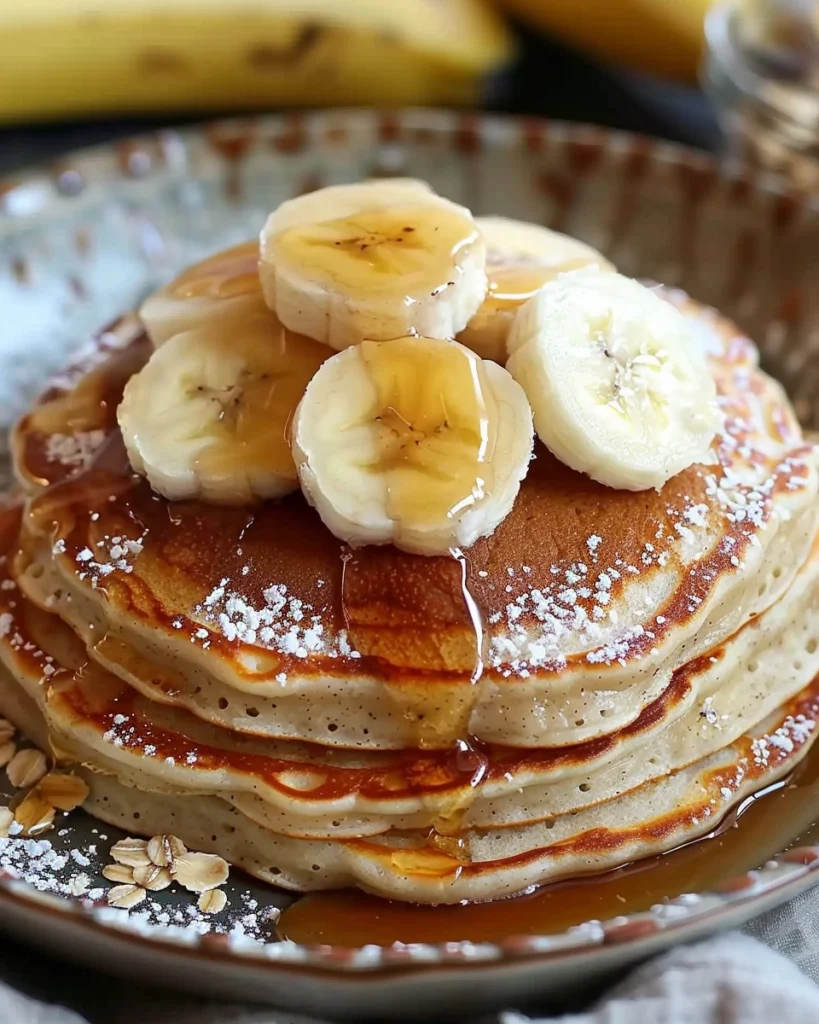 3 Ingredient Banana Oatmeal Pancakes Recipe