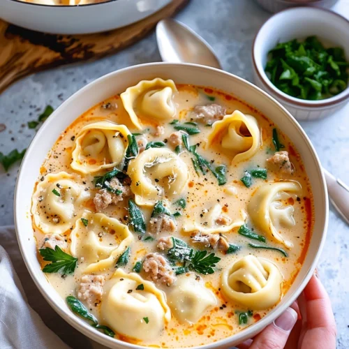 Creamy Tortellini Soup