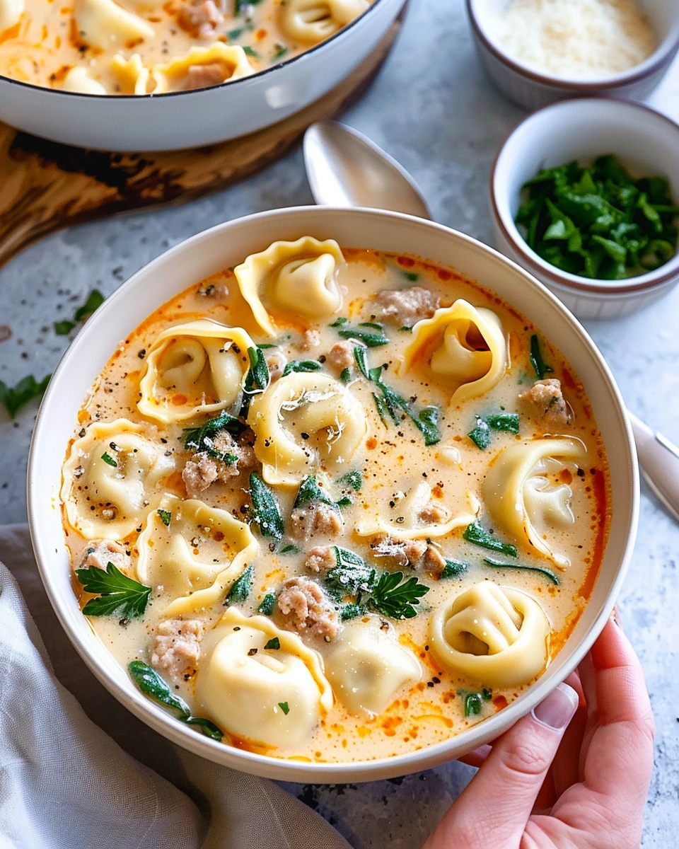 Creamy Tortellini Soup