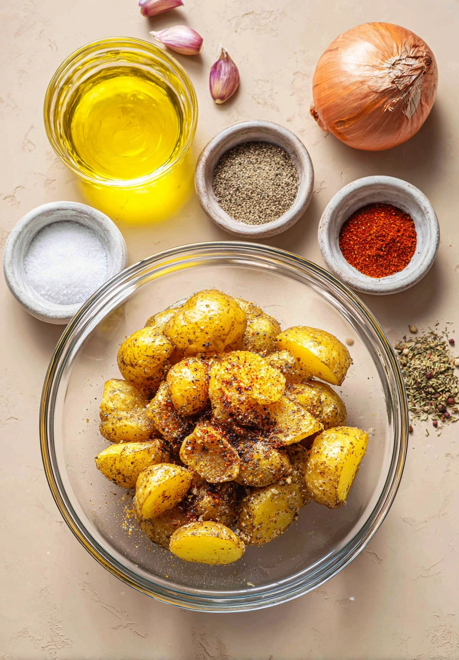 Parmesan Crusted Potatoes Process