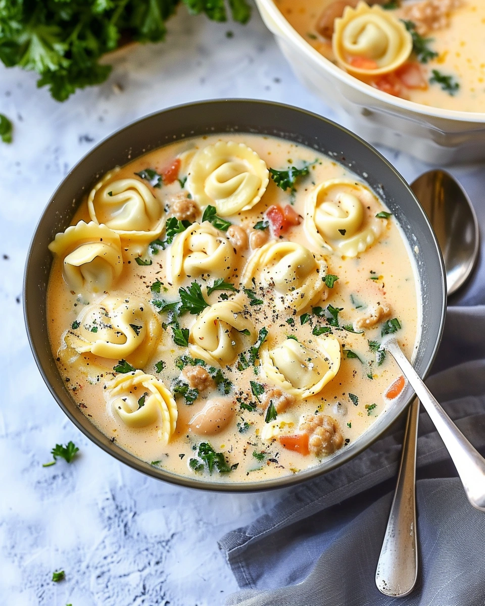 Creamy Tortellini Soup