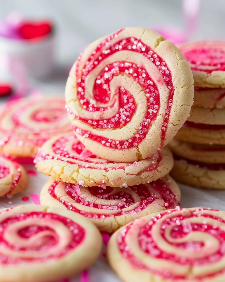 Pink Swirl Cookies