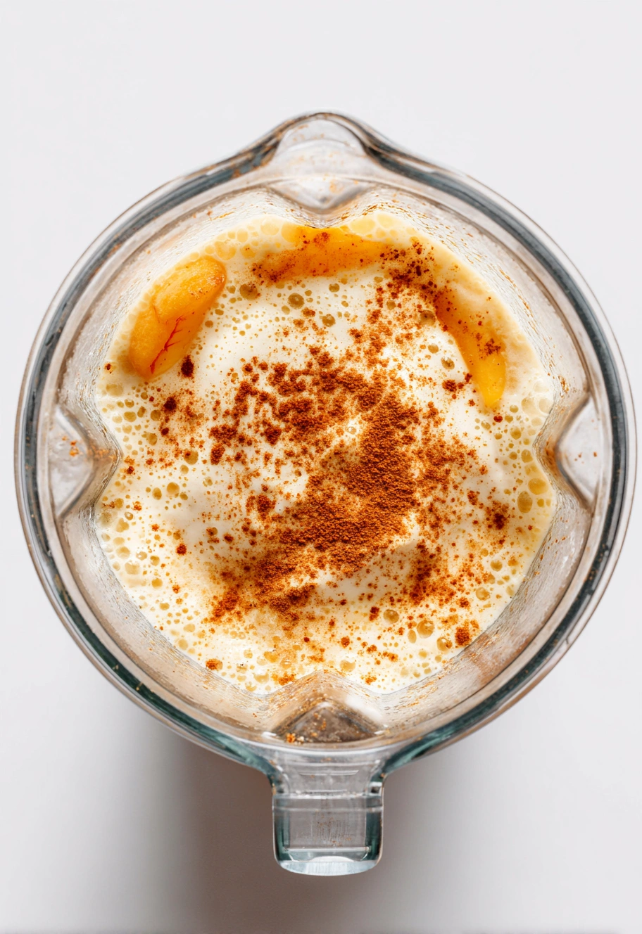 Banana Peach Smoothie Process