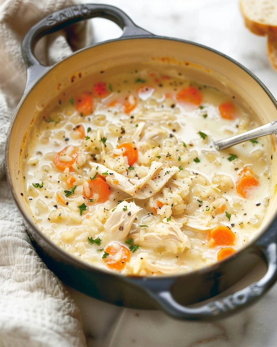 Creamy Chicken and Rice Soup