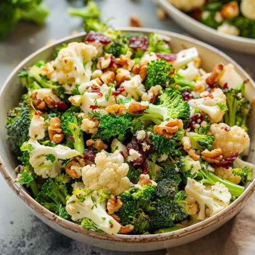 Broccoli Cauliflower Salad