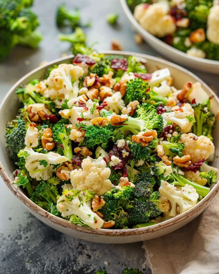 Broccoli Cauliflower Salad