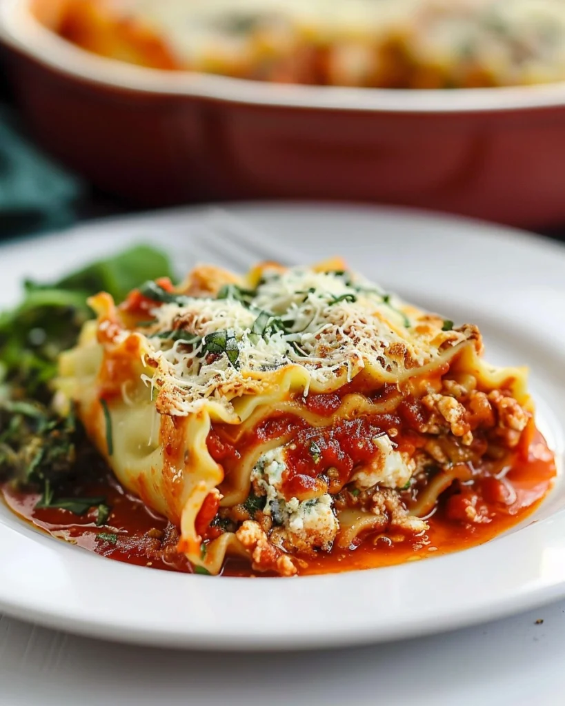 Skinny Lasagna Rolls