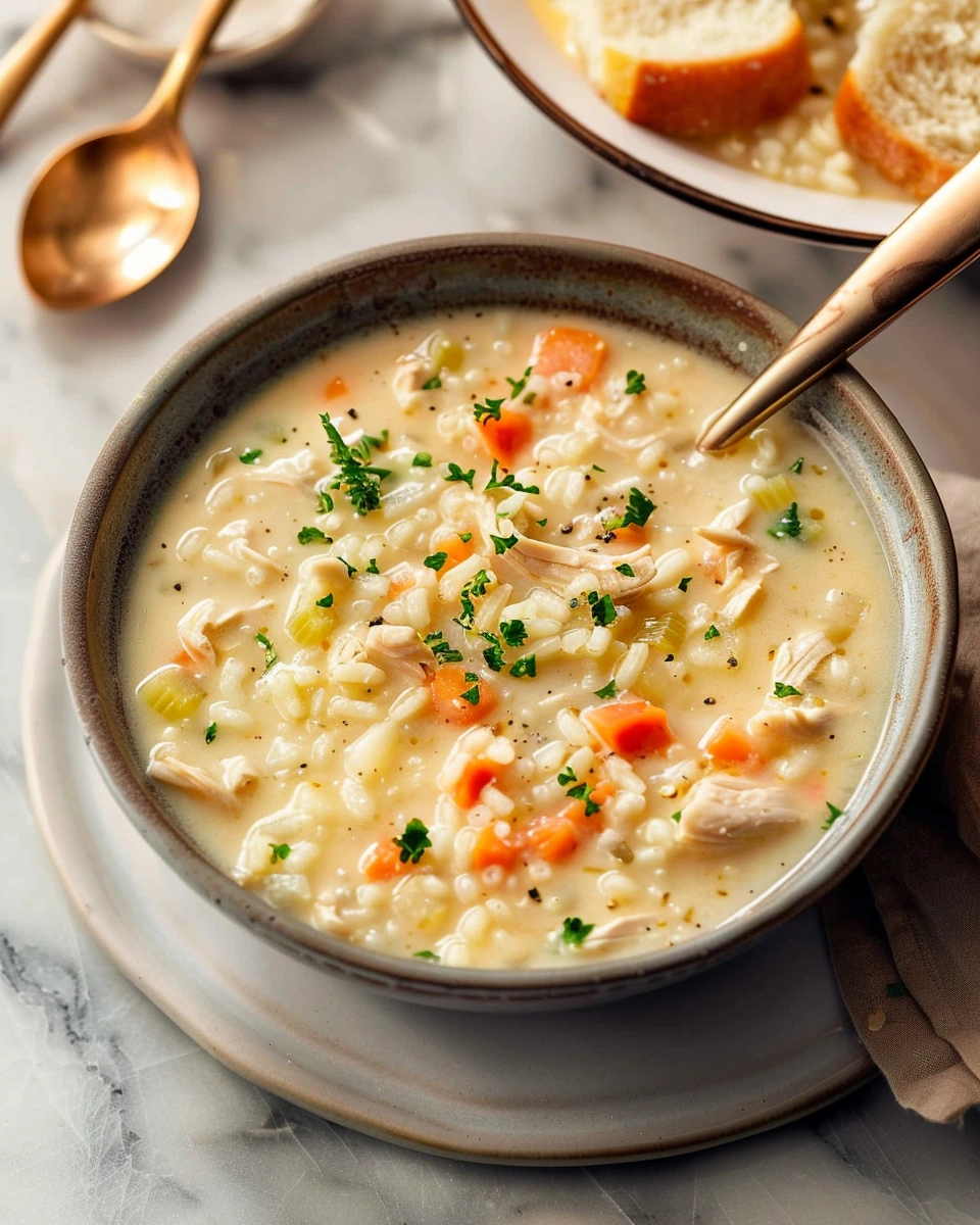 Creamy Chicken and Rice Soup