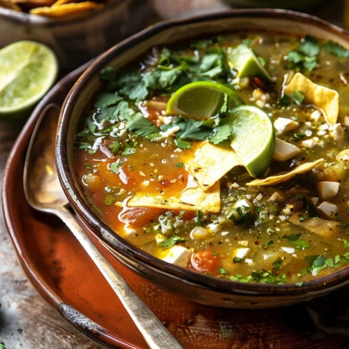 Salsa Verde Tortilla Soup