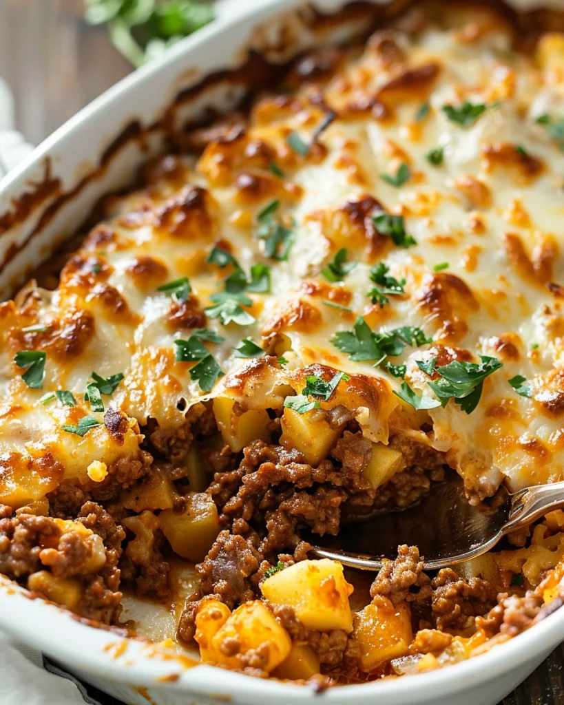 Ground Beef Potato Casserole