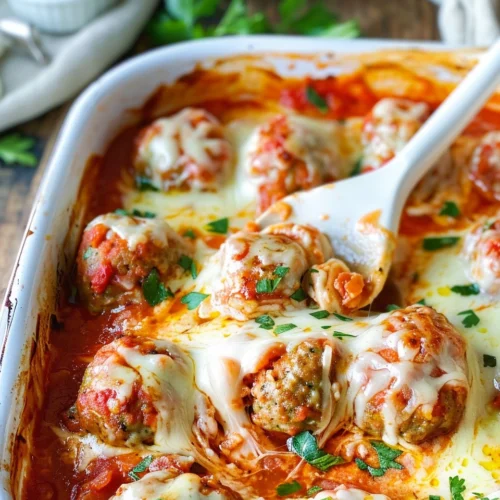 Baked Meatballs Parmesan