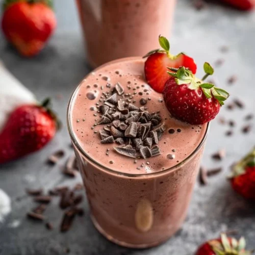 Chocolate Strawberry Banana Smoothie