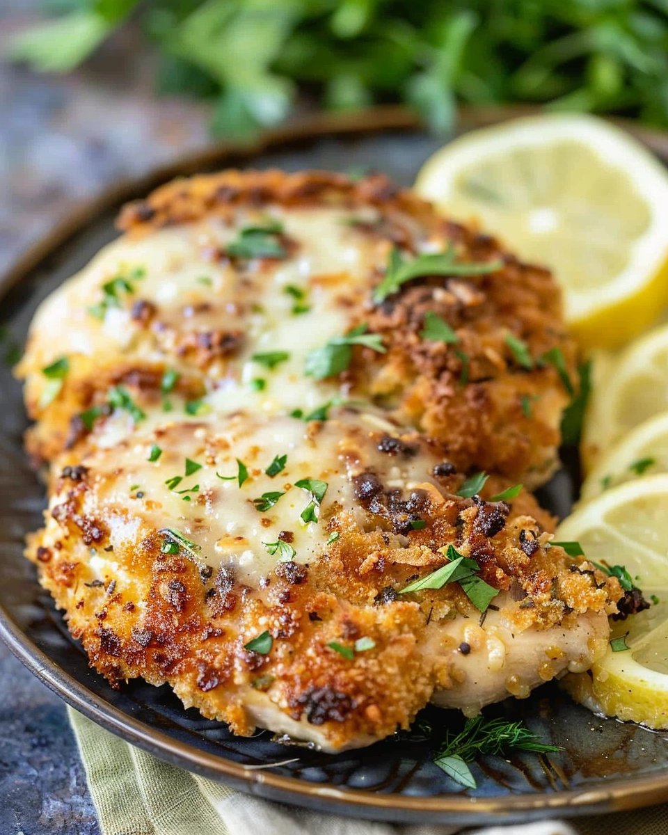 Longhorn Garlic Parmesan Crusted Chicken