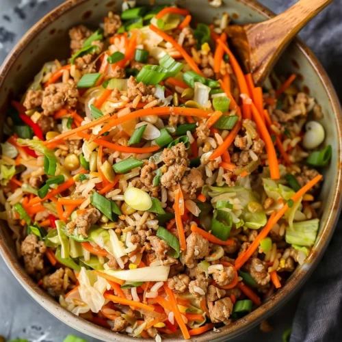 Ground Turkey Egg Roll Bowls