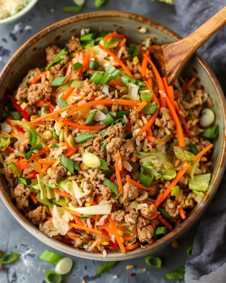 Ground Turkey Egg Roll Bowls