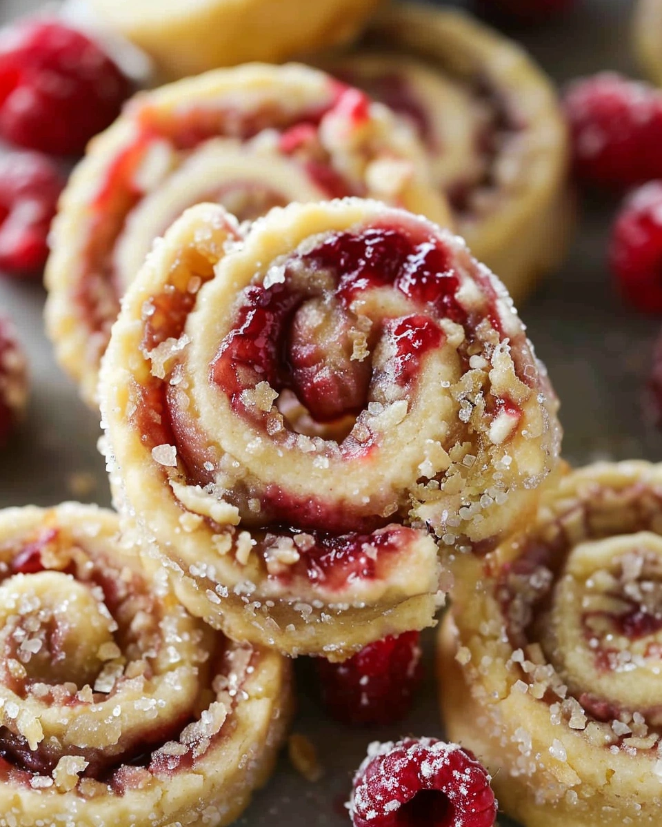 Raspberry Pinwheel Cookies