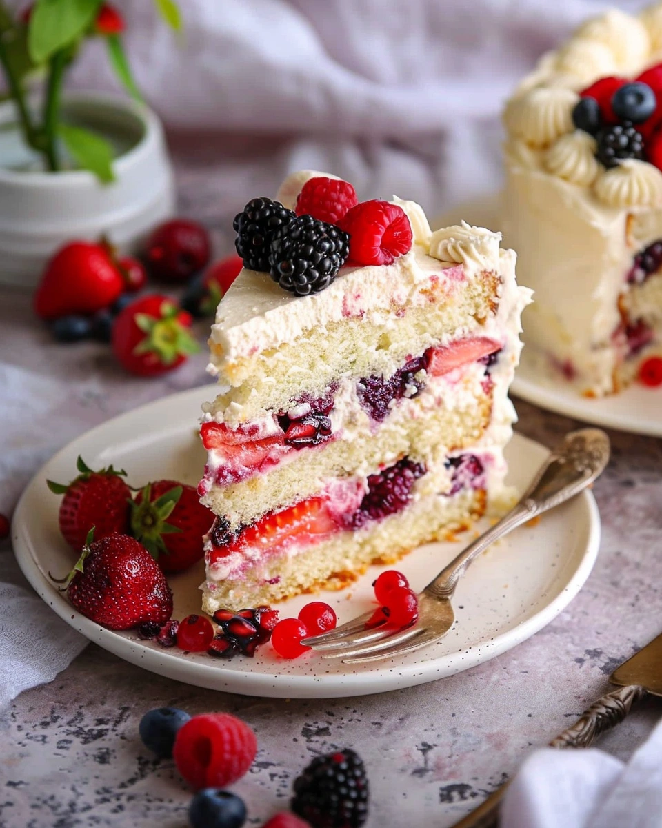 Berry Chantilly Cake