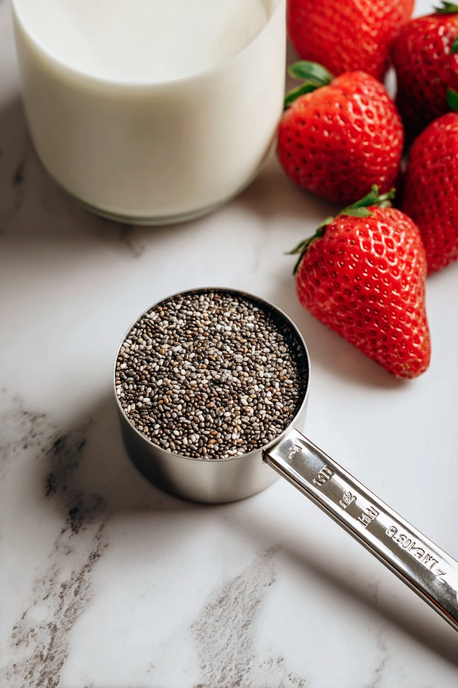 Creamy Strawberry Chia Seed Smoothie