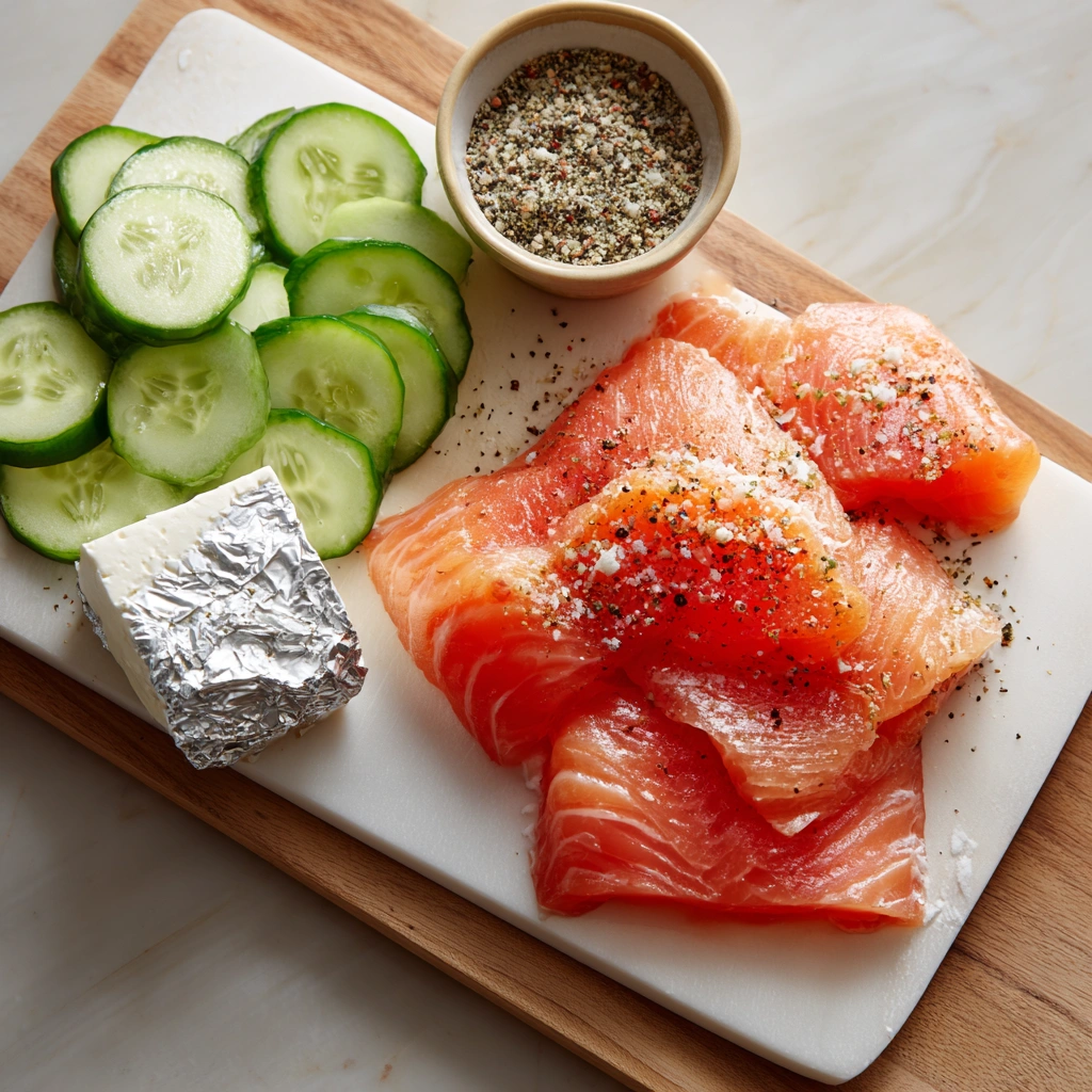 Cucumber Salmon Bites