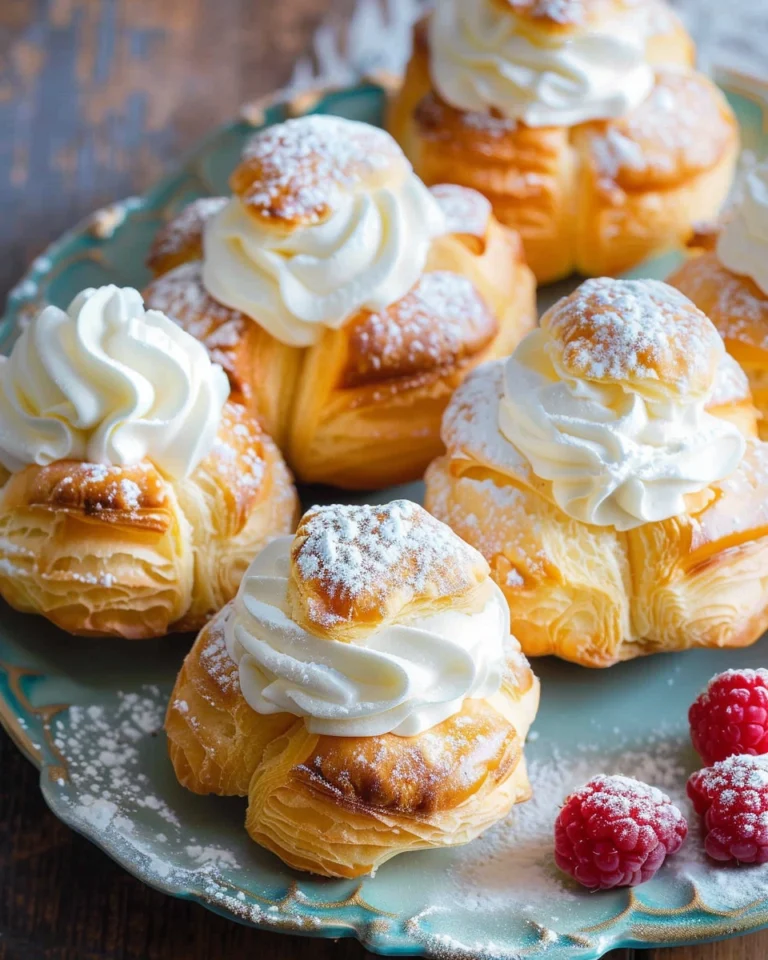 Mini Cream Puffs with Vanilla Custard