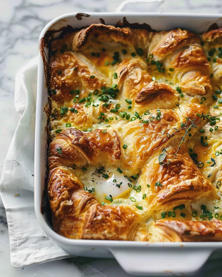 Egg and Croissant Brunch Bake