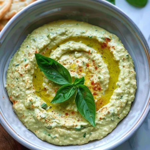Lemon Basil Hummus
