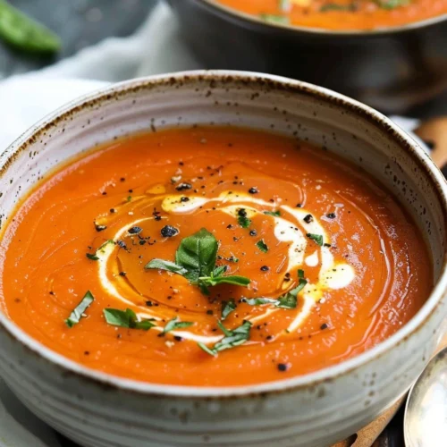 Roasted Tomato and Red Pepper Soup