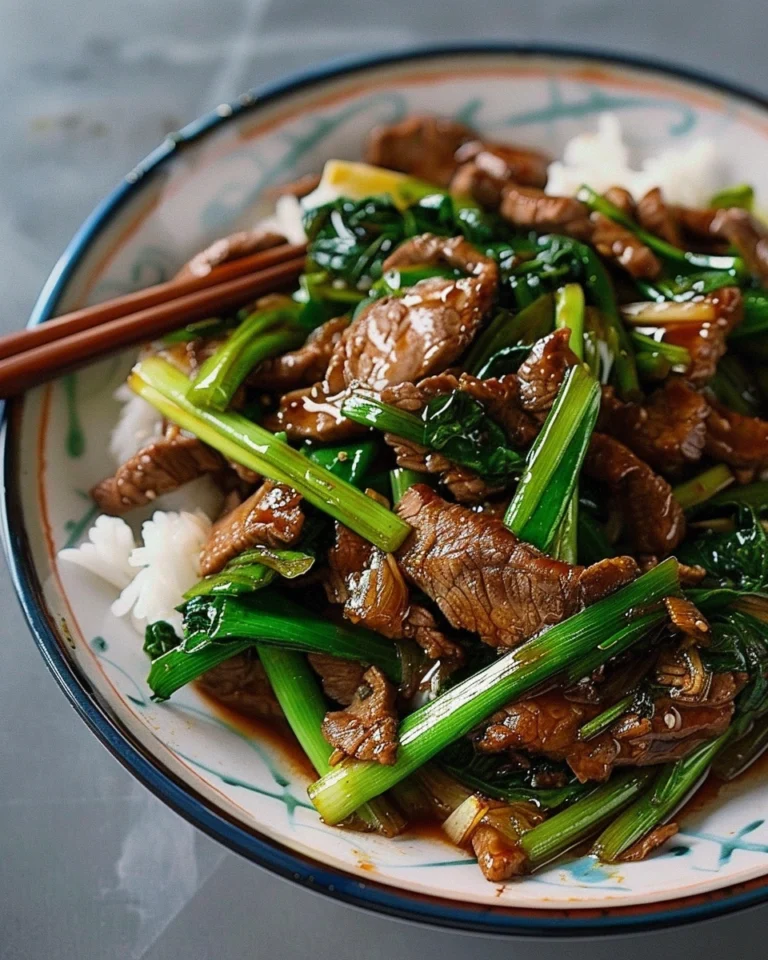 Scallion Beef Stir-fry Chinatown